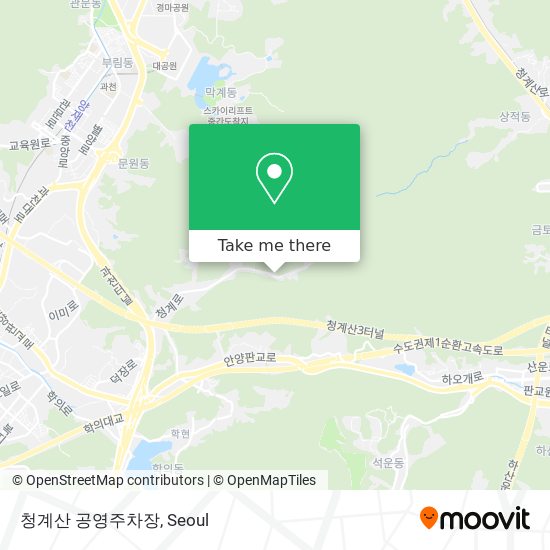 청계산 공영주차장 map