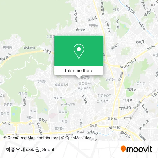최종오내과의원 map