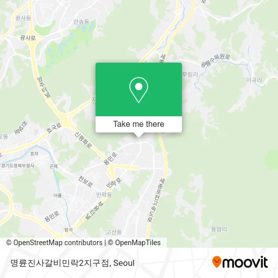 명륜진사갈비민락2지구점 map