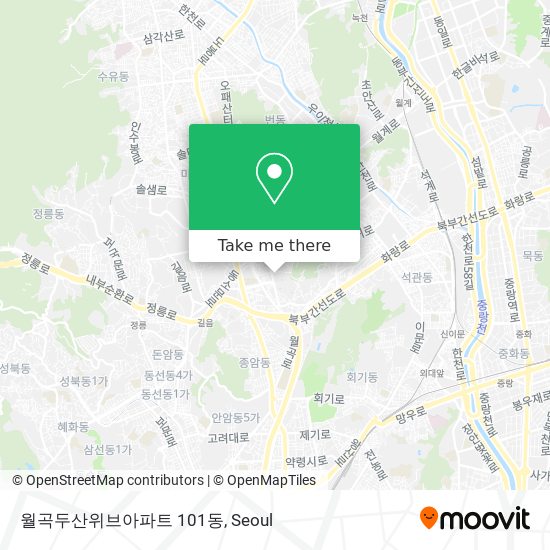 월곡두산위브아파트     101동 map