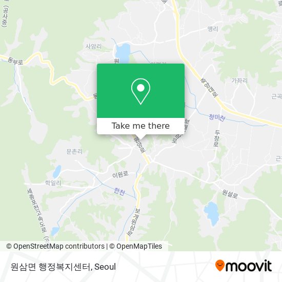 원삼면 행정복지센터 map