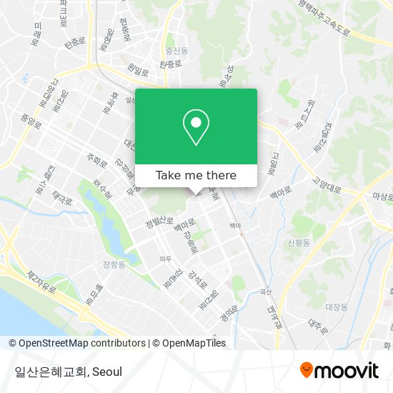 일산은혜교회 map