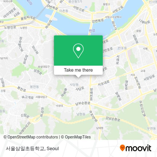 서울삼일초등학교 map