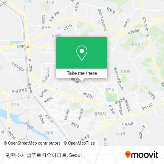 평택소사벌푸르지오아파트 map