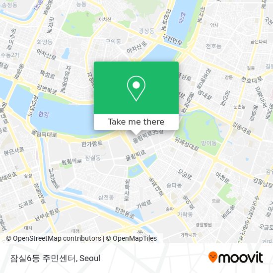 잠실6동 주민센터 map