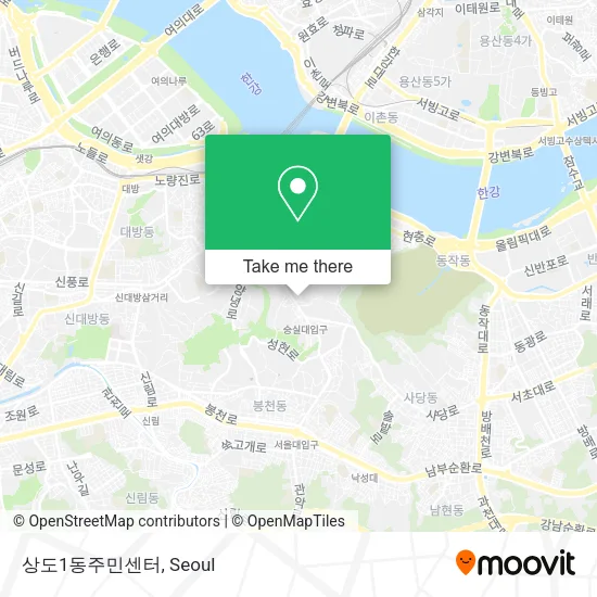상도1동주민센터 map