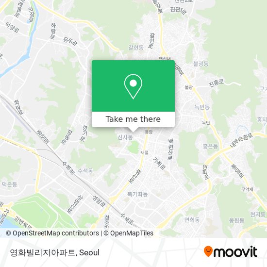 영화빌리지아파트 map