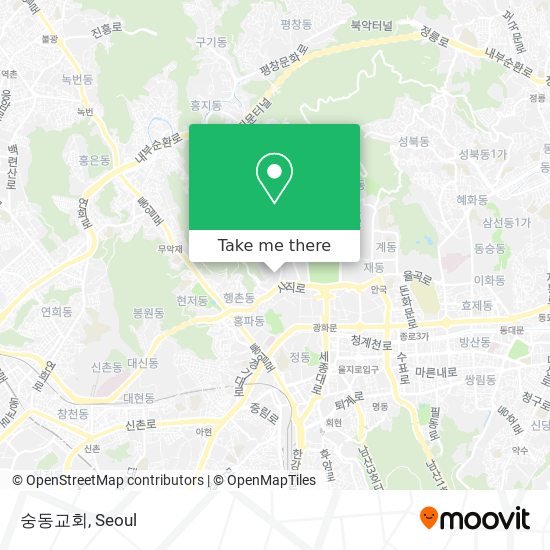 숭동교회 map