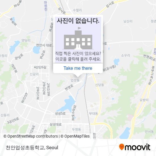 천안업성초등학교 map