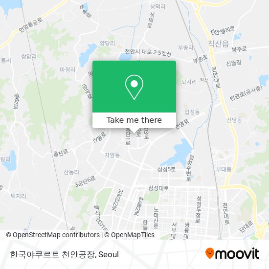 한국야쿠르트 천안공장 map