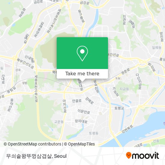 무쇠솥왕뚜껑삼겹살 map