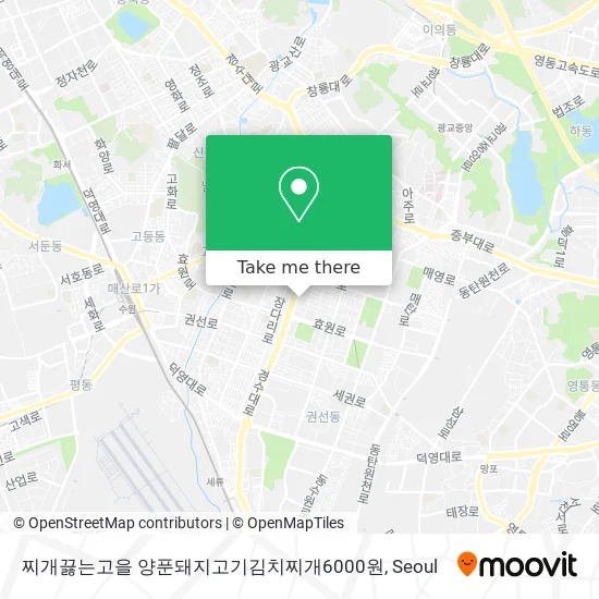 찌개끓는고을                      양푼돼지고기김치찌개6000원 map