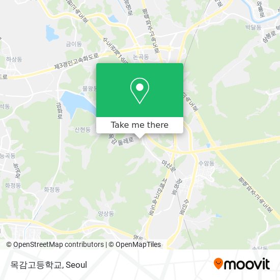 목감고등학교 map