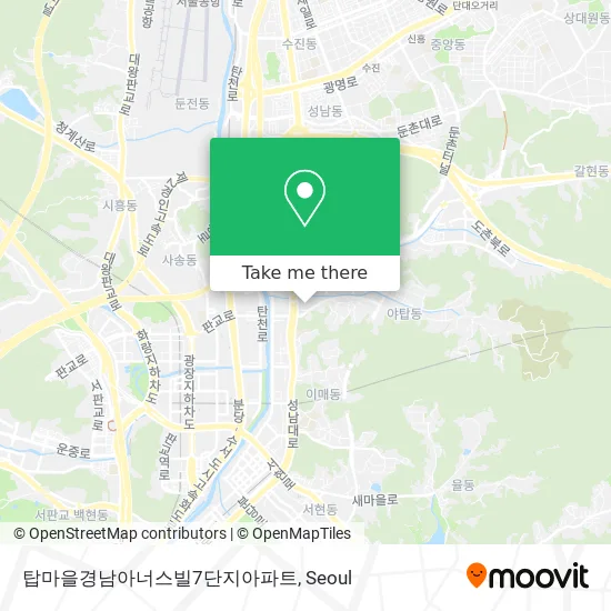 탑마을경남아너스빌7단지아파트 map