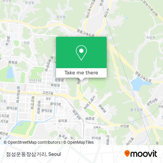 점섬운동장삼거리 map