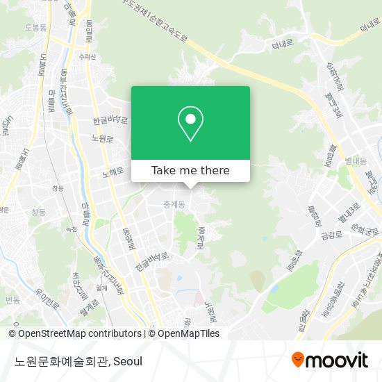 노원문화예술회관 map