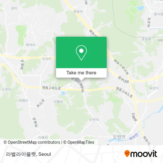 라벨라아울렛 map