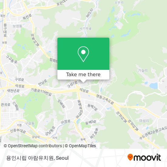 용인시립 아람유치원 map