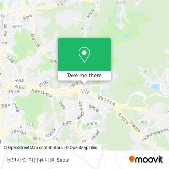 용인시립 아람유치원 map