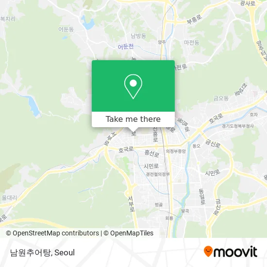 남원추어탕 map