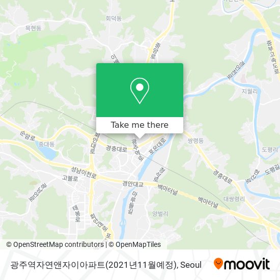광주역자연앤자이아파트(2021년11월예정) map