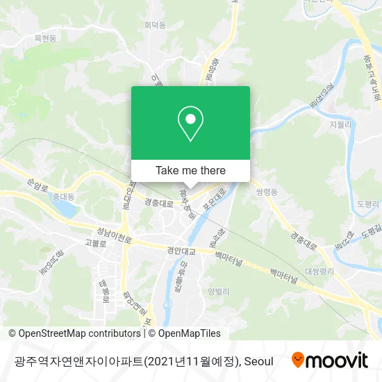광주역자연앤자이아파트(2021년11월예정) map