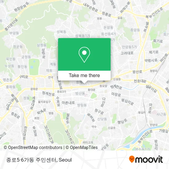 종로5·6가동 주민센터 map