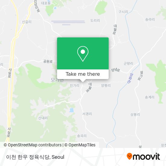 이천 한우 정육식당 map