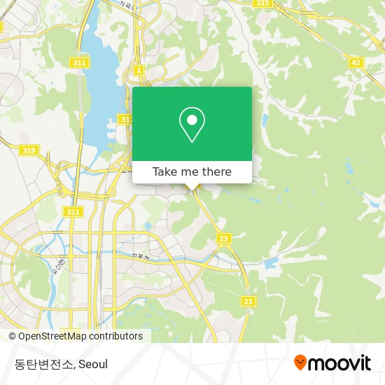동탄변전소 map