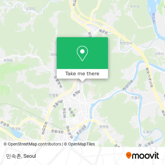 민속촌 map