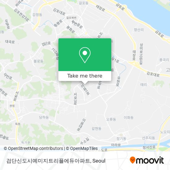 검단신도시예미지트리플에듀아파트 map