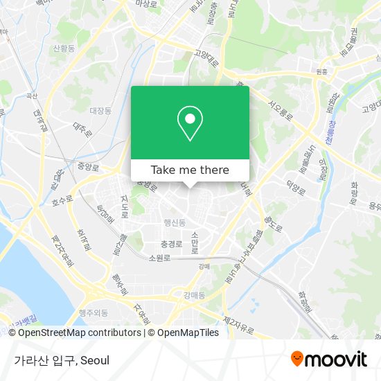 가라산 입구 map