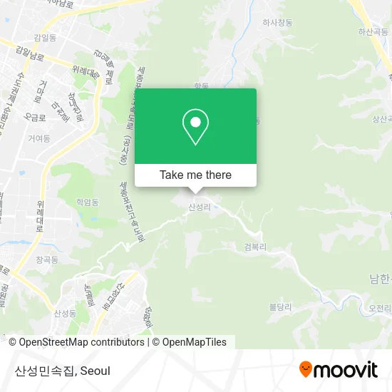 산성민속집 map