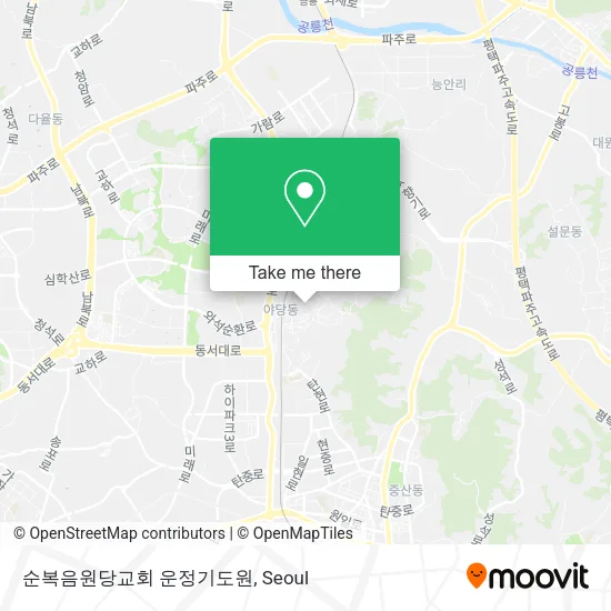 순복음원당교회 운정기도원 map