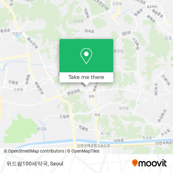 위드팜100세약국 map