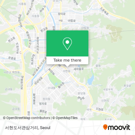 서현도서관삼거리 map