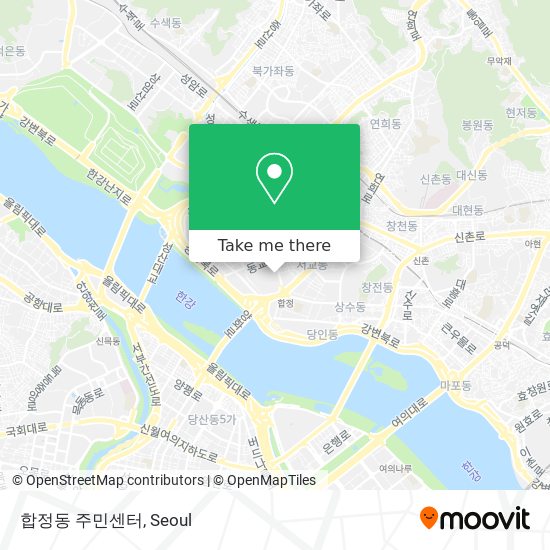 합정동 주민센터 map