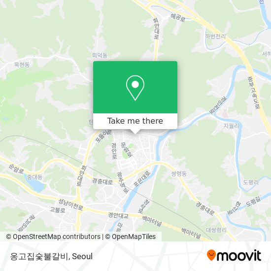 옹고집숯불갈비 map