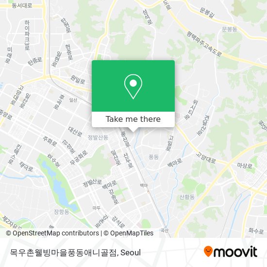 목우촌웰빙마을풍동애니골점 map