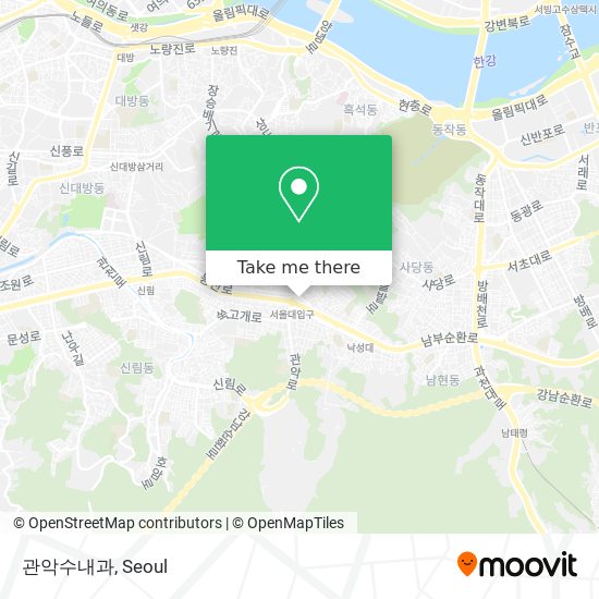 관악수내과 map