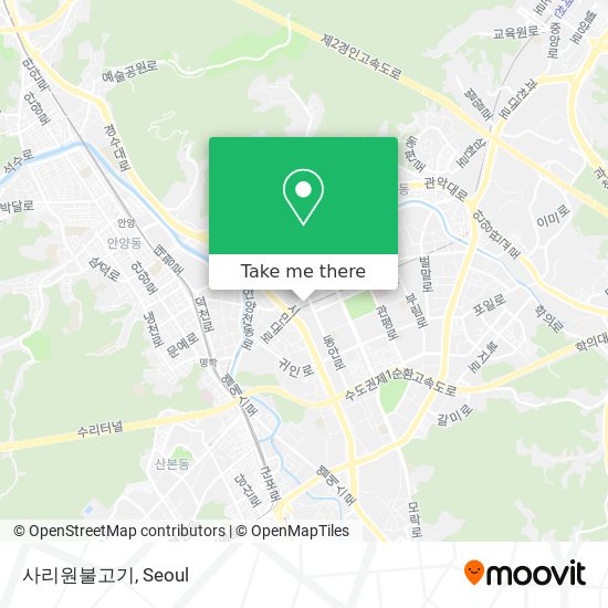 사리원불고기 map