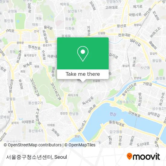 서울중구청소년센터 map