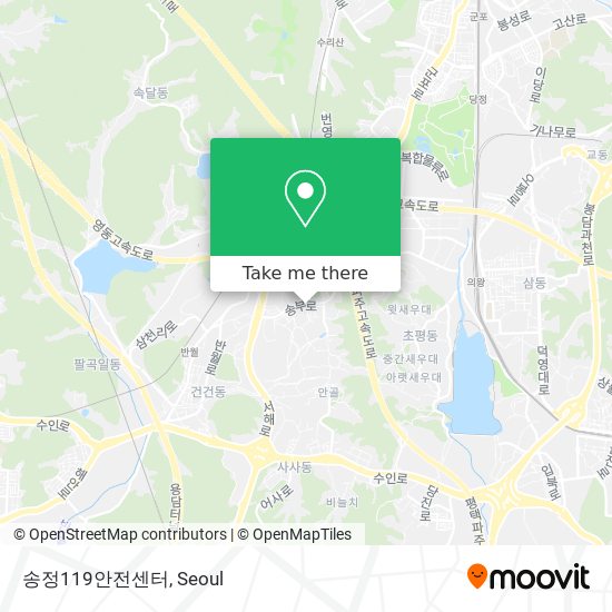 송정119안전센터 map