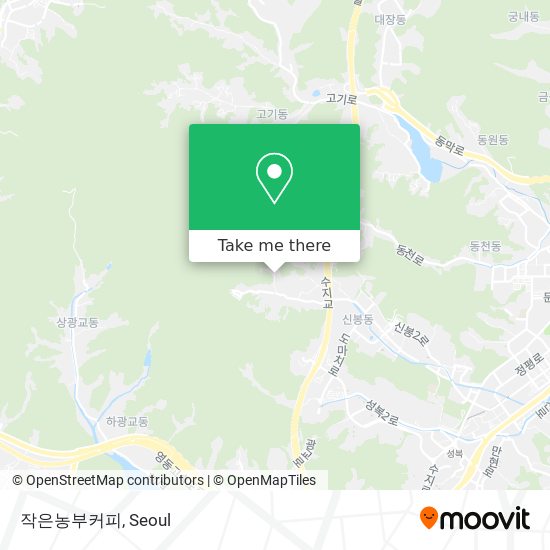 작은농부커피 map