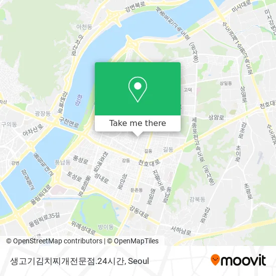 생고기김치찌개전문점.24시간 map