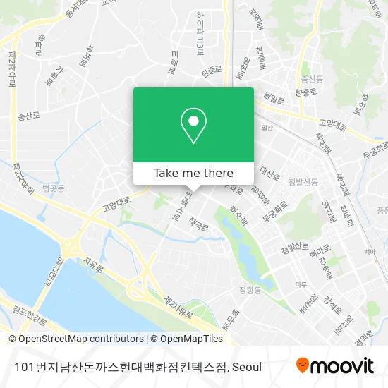 101번지남산돈까스현대백화점킨텍스점 map