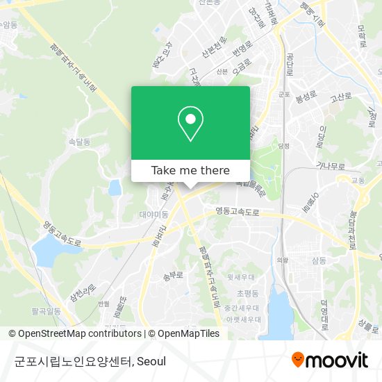 군포시립노인요양센터 map