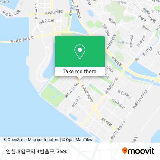인천대입구역 4번출구 map
