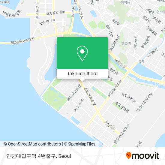 인천대입구역 4번출구 map