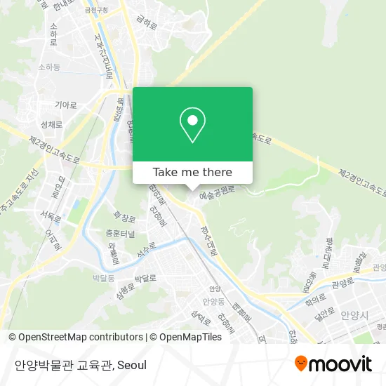안양박물관 교육관 map